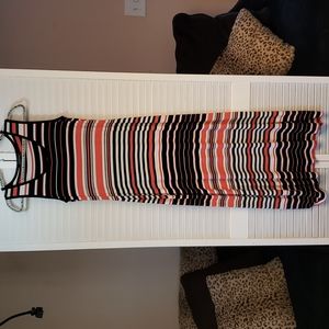 Spense Womens Stripe Maxi Dress